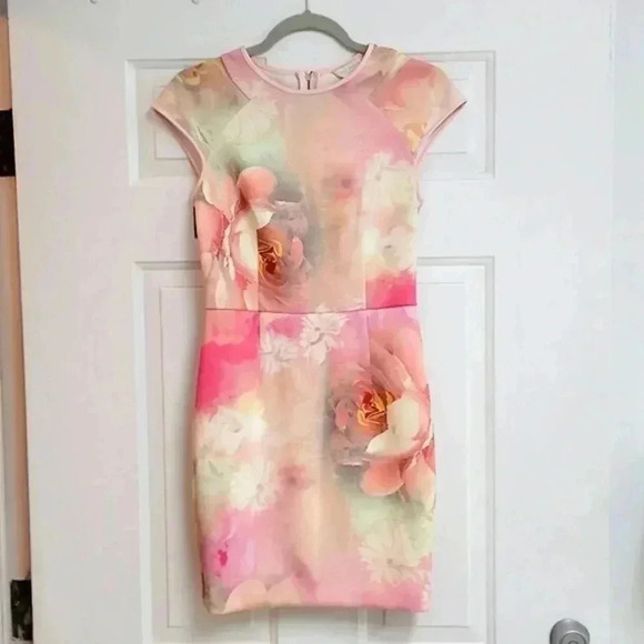 Ted Baker Quaro Rose On Canvas, Neoprene - Picture 2 of 11